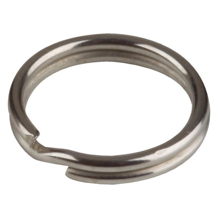 Schlüsselring 10mm Stahl vernickelt und gehärtet 