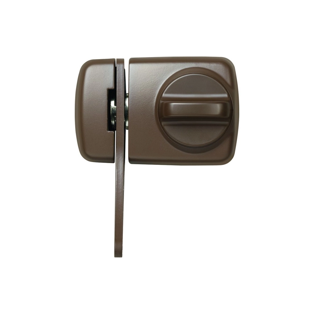 ABUS Tür-Zusatzschloss 7530 B EK, mit Sperrbügel Außenzylinder mit 3  Schlüsseln, innen Drehknauf, für Falzstärken 0-29 mm, für Türstärken 38-90  mm - Thommel I & H GmbH